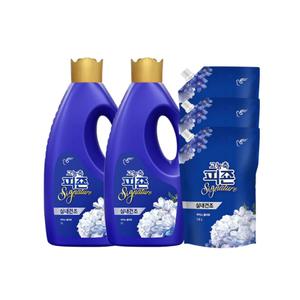 피죤 고농축 시그니처 섬유유연제 아이스플라워 2L x 2개 + 1.6L x 3개 코스트코