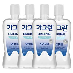 가그린 오리지날 구강청결제 750ml x 4개+100ml