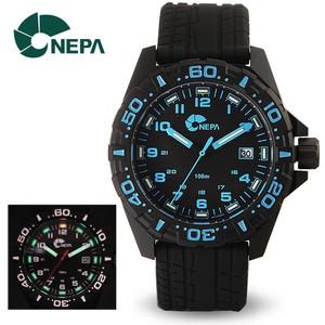 [네파] NEPA 스위스 MB H3 자체발광 야광 남성 군인시계 N5036B-BL