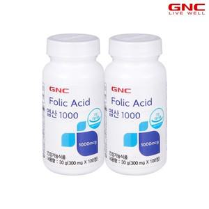 [GNC] 엽산 1000 (100정) 100일분 x2개_50776x2
