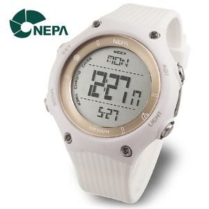 [네파] NEPA 월드타임 전자 방수 학생 군인시계 N341-WHITE