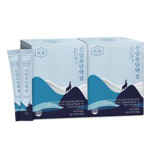 바른 산양유 단백질 2g x 30포, 2박스