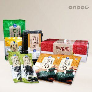[온도씨]건어물 특선선물세트 1호(지주식재래김,지주식돌김구이김,녹차자반볶음,건다시마 ,참미역)