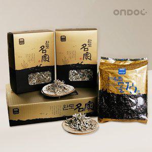 [온도씨]건어물 고급세트 5호(돌김100장,소멸치800g,중멸치700g)