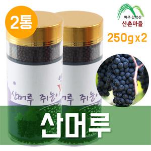 산촌마을 산머루 쥐눈이콩 청국장환 250g 2통