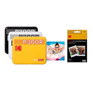 [당일발송] 코닥 미니3 레트로 P300R+카트리지 38매 포토프린터  사진인화기 휴대용 핸드폰 블루투스 사진