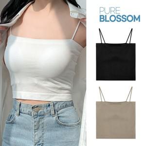 스벅 쿠폰 증정  심리스 무봉재 브라캡내장 크롭 나시
