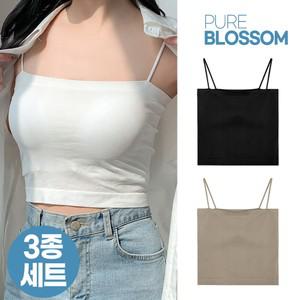스벅 쿠폰 증정 [3종세트] 심리스 무봉재 브라캡내장 크롭 나시