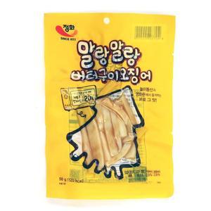 [과자센타3]정화식품 말랑말랑 버터구이 오징어 50g 5입