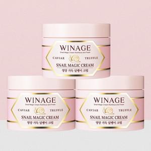 [코리아나] 위네이지 매직 달팽이 주름 탄력 보습  크림 대용량 100ml  (1+1+1)