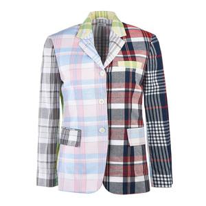 [롯데백화점]톰브라운 체크 블레이저 자켓 FBC637F F0171 680
