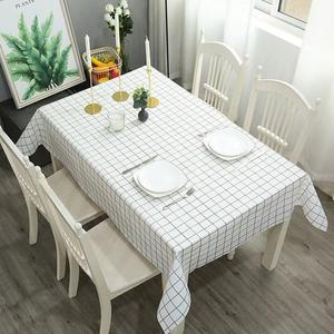 [OFLN75R8]격자무늬 식탁보 2p세트152x137cm 화이트