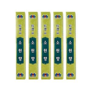 에이치플러스몰 롯데 소원향 40g 5P 제사 차례 추모 향불 향피우기 소원향 제사향 차례향 추모향