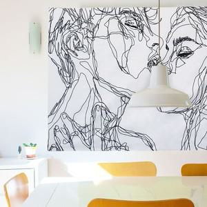 에이치플러스몰 대형 패브릭 포스터 커플 L 자재