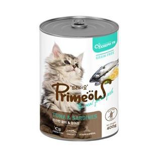 [OFM853N3]프리미요 고양이 캔 통조림 캣 정어리 400g