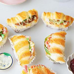 [OFM65Q3P]말랑말랑 크로와상 샌드위치   모형음식