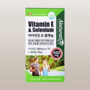 네추럴라이즈 비타민E 앤 셀레늄 500mg x 90캡슐