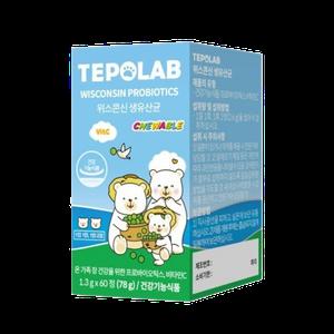 닥터아돌 위스콘시 생유산균 비타민C 곰돌이츄어블 1.3g 60정