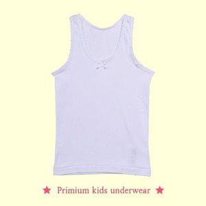 [기타](트라이)크리켓 여아동 순면 베이직 무지 화이트 런닝 (WD973CA)