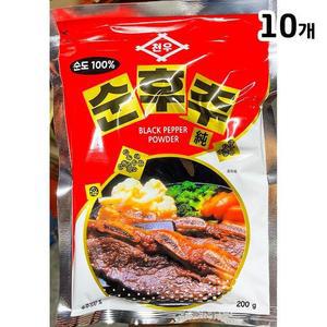 [XBJ7H288_47]순흑후추가루 천우 200g X10 후추분 식자재