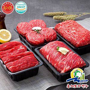[총체보리한우][총체보리한우] 1++등급 정육6호 선물세트(양지국거리500g+불고기500g+장조림500g+육전500g