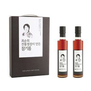 최순희 전통명장이 만든 참기름 선물세트 2개입300ml