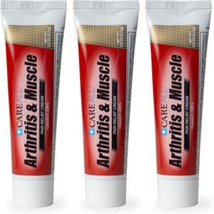 CareAll 캡사이신 Arthritis Muscle 크림 1.5 oz (3 팩)