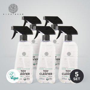 [아이너바움]비건인증 토이클리너 아기 장난감 소독제 99.9%향균 480ml 5개세트
