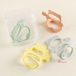 착붙아이앤비 치발기 곰이 휴대용케이스포함 손목 야옹이 실리콘 손잡이klm808