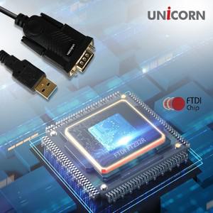 유니콘 컨버터 FTDI FT232칩셋 USB2.0 to 시리얼 RS232C 양방향통신 1.8m UCR-500S