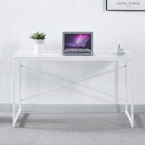 [기타]베이직 일자형 책상 1200x600 화이트 오피스 테이블 (WFE0EBA)