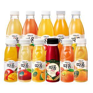 빙그레 따옴주스 730ml+235ml조합 애플망고730mlX1개+사과맛235mlX5개+자몽맛235mlX5개/냉장무배