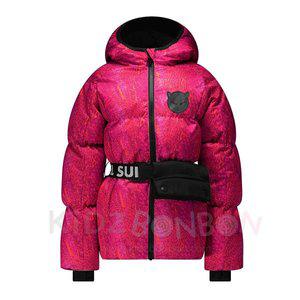 [키즈봉봉](강남점)[SUPERREBEL] 슈퍼레벨 벨트 스키 자켓_크로코 마젠(Croco magenta)(판매가:359,000원)
