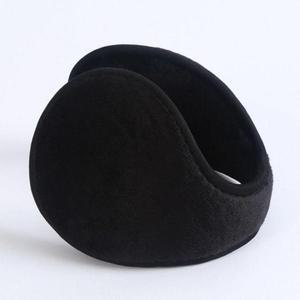 방한 벨벳 스타일 귀마개 겨울철 블랙 귀도리