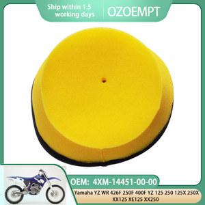 OZOEMPT 듀얼 레이어 폼 오토바이 에어 필터, 야마하 YZ WR 426F 250F 400F YZ 125 250 125X 250X 에 적용, OEM: 4XM-14451-00-00
