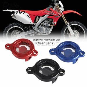 오토바이 필터 캡 투명 알루미늄 더트 바이크 엔진 오일 커버, 혼다 CRF 450X 450R 450RL 450RX 450RWE 250 R RX 17-23