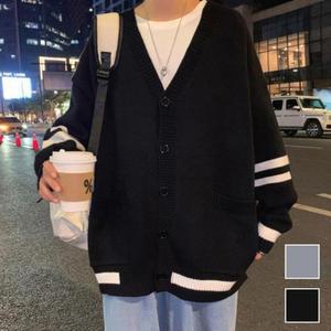 베이직 디자인 가디건 루드핏 여유러운핏 남여공용