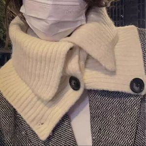 여자 골자니트 투웨이 버튼 와이드 넥워머 머플러