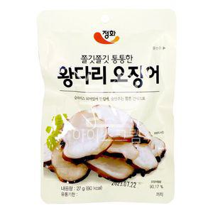 정화식품 왕다리 오징어 27g 3개 안주 건어물 슬라이스