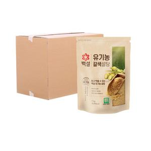 [박스] CJ 유기농 갈색설탕 1kg 12입 명절음식 제사상차림 식자재마트
