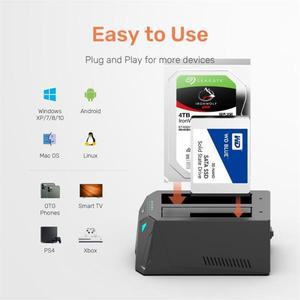 ALXUM USB CSATA 듀얼 베이 하드 드라이브 도킹 스테이션 25 35 인치 SSD HDD용 30 독 오프라인 클론 36TB