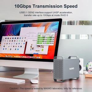 MAIWO SATA RAID 수납함 인클로저 듀얼 베이 하드 드라이브 도킹 스테이션 USB31 C타입 케이스 25 35 인치