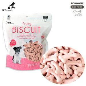 [BZJL77HU_4C]개간식 비스켓 강아지 220g 딸기맛 바우와우