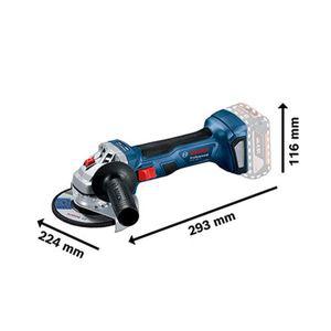 보쉬 충전 전동 무선 핸드 앵글그라인더 GWS 18V-7 베어툴 벌크x 100mm