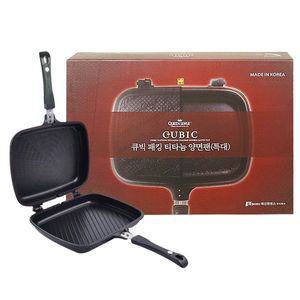[기타]퀸센스 TFDTMPQS 큐빅 패킹 티타늄 양면팬 특대