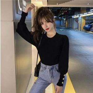 실크블라우스 메이비굿 여자블라우스 골드버튼 장식