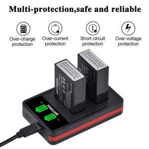 LED USB 듀얼 배터리 충전기, C타입, 캐논 LP-E17 LPE17 LP E17 EOS Rebel T6i 750D T6s 760D M3 M5 8000D 키스 X8i 카메라용