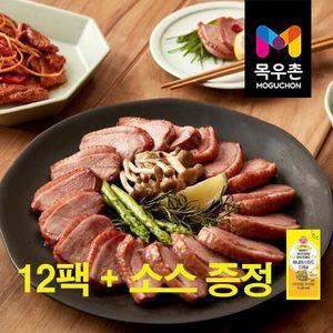 목우촌 무항생제 훈제오리 200g*12팩 총2.4kg 소스12g 12팩