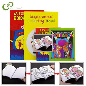 마술 색칠하기 책 트릭 카드 Magie Book 무대 소품 기믹 멘탈리즘 재미있는 장난감 GYH