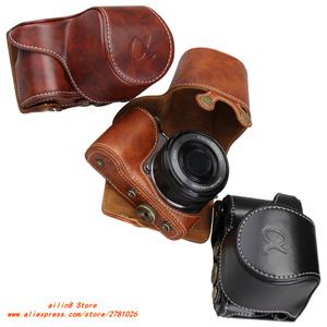 PU 페이스 클립 레트로 카메라 가방 소니 ilce-a6400 a6300 a6100 a6000 a5100 a5000 16-50mm 렌즈 포함